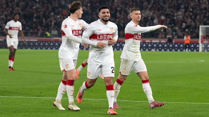 Allesamt zuletzt kein Teil der DFB-Elf: Angelo Stiller (von links), Dreifachtorschütze Deniz Undav und Maximilian Mittelstädt.