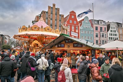 Aufnahme vom Rostocker Weihnachtsmarkt 2024